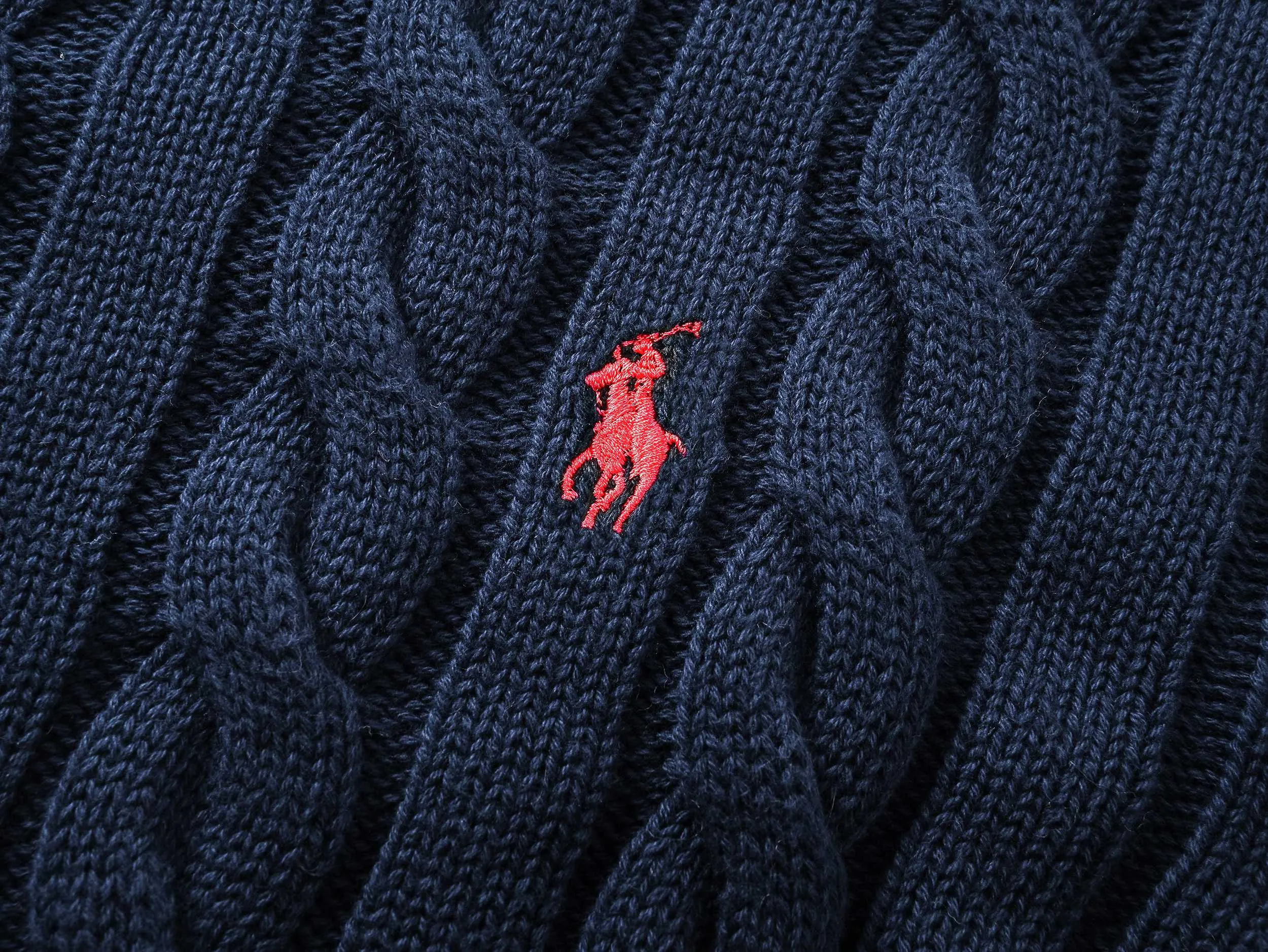 Style No. 2503 P220 Polo Ralph Lauren solid color comfortable thick cable twist knitted sweater Color: cream black navy gray Size: S (recommended within 120) m (recommended within 140) L (recommended within 160) xL (recommended within 180)